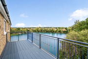 Modern Apartment Balcony With Panoramic Waterfront Views