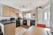 Modern fitted kitchen in two-bedroom terraced home