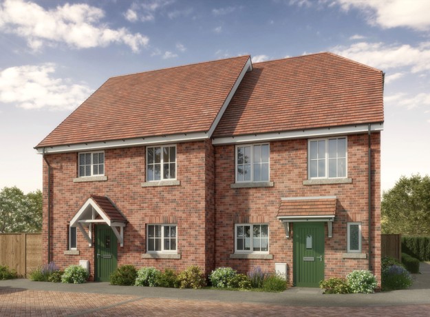 Plots 7 & 8 - Well-presented semi-detached family homes with driveway and attractive frontage.